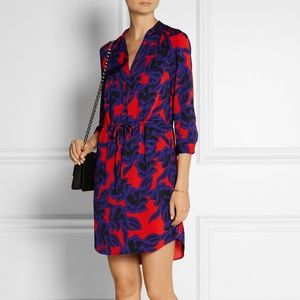 Diane Von Furstenberg - Freya flora dress size 10
